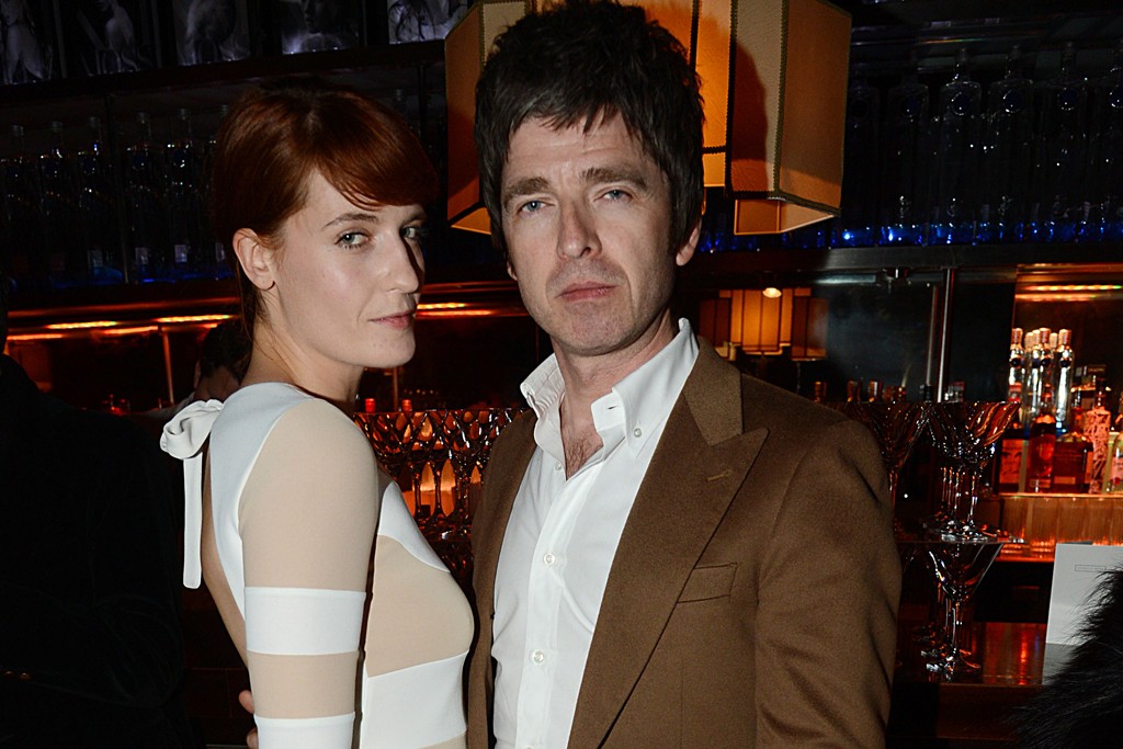 Florence Welch and Noel Gallagher