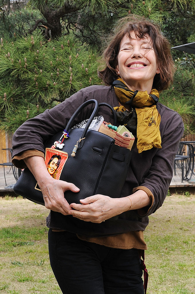 did jane birkin design the birking bag, TOKYO, JAPAN - MARCH 26:  Singer Jane Birkin, hermes birkin bag, attends the  'Jane Birkin sings Serge Gainsbourg "VIA JAPAN"' press conference at L'Institut Franco-Japonais de Tokyo on March 26, 2013 in Tokyo, Japan.  (Photo by Jun Sato/WireImage)