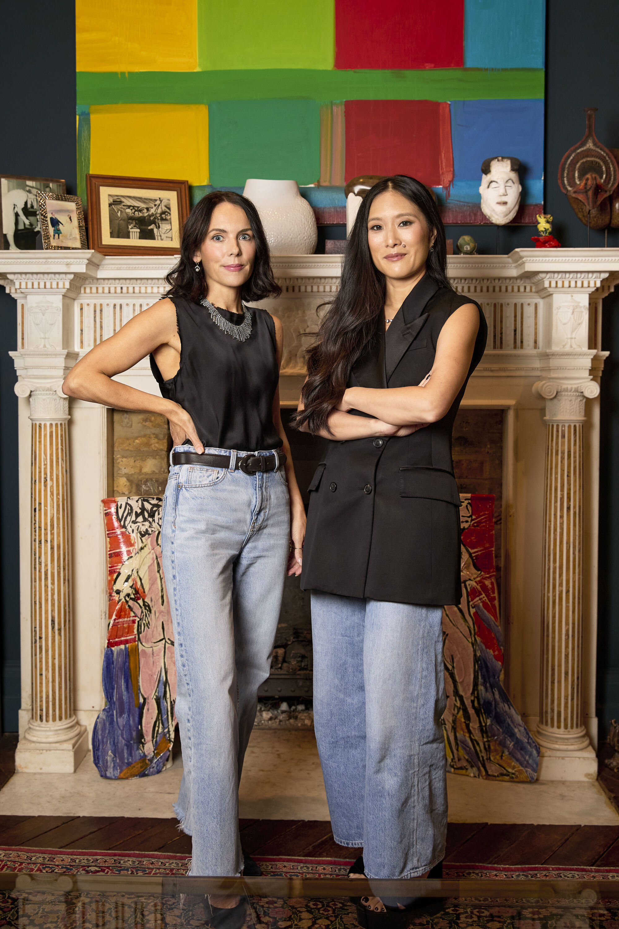 Jewelry designer Jessica McCormack with company CEO Leonie Brantberg.