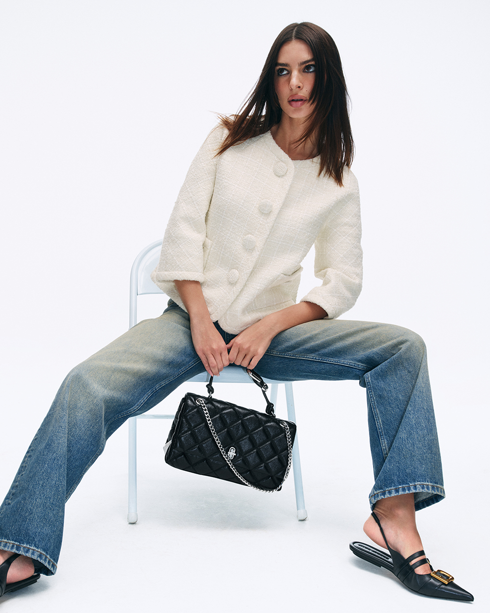 Emily Ratajkowski for Marc Jacobs, Dual handbag, campaign