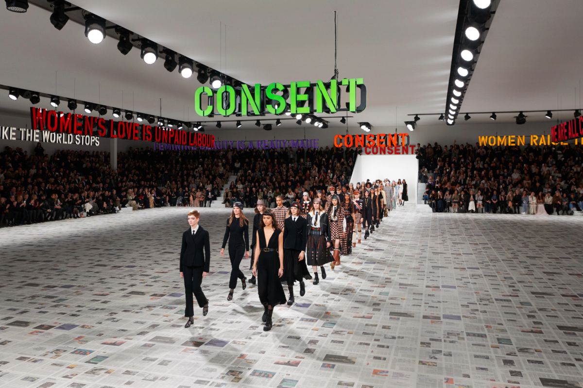 The finale of Dior's fall 2020 show