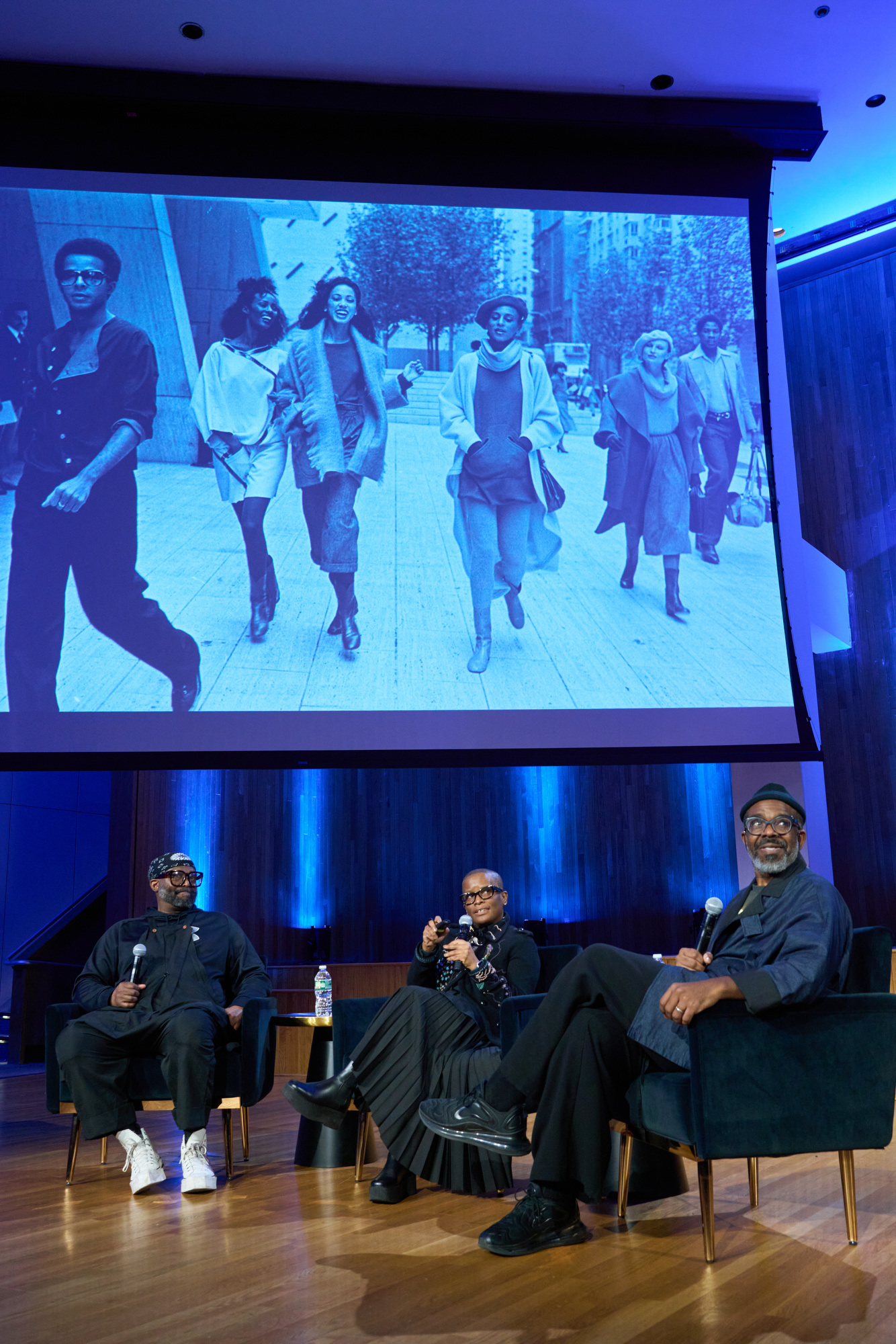 Byron Lars, Tonya Blazio-Licorish and Aaron Potts at Black in Fashion at FIT held at The Museum at FIT