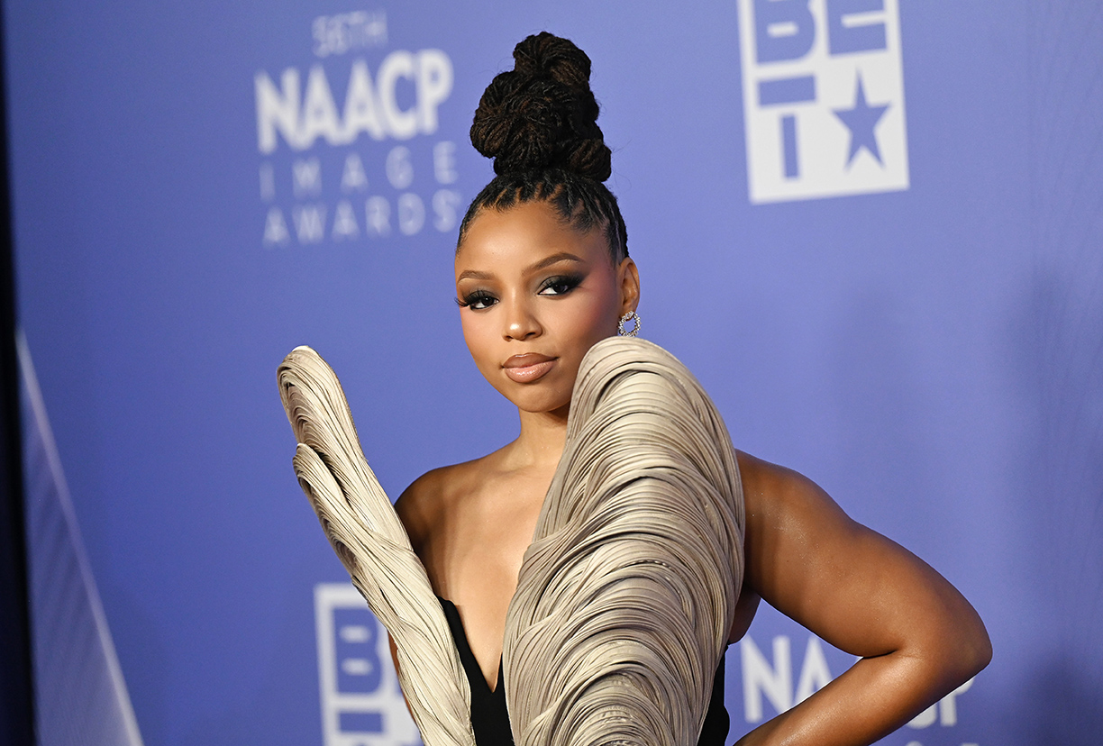 Chloe Bailey at the 56th NAACP Image Awards held at the Pasadena Civic Auditorium on February 22, 2025 in Los Angeles, California.