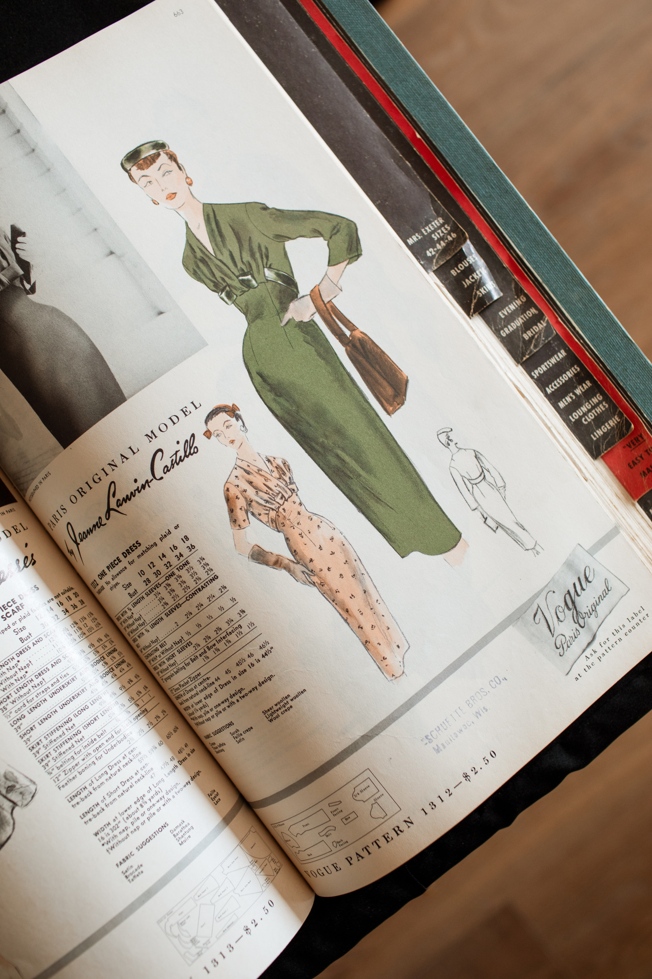 A look inside the Couture Pattern Museum in Santa Barbra, California.