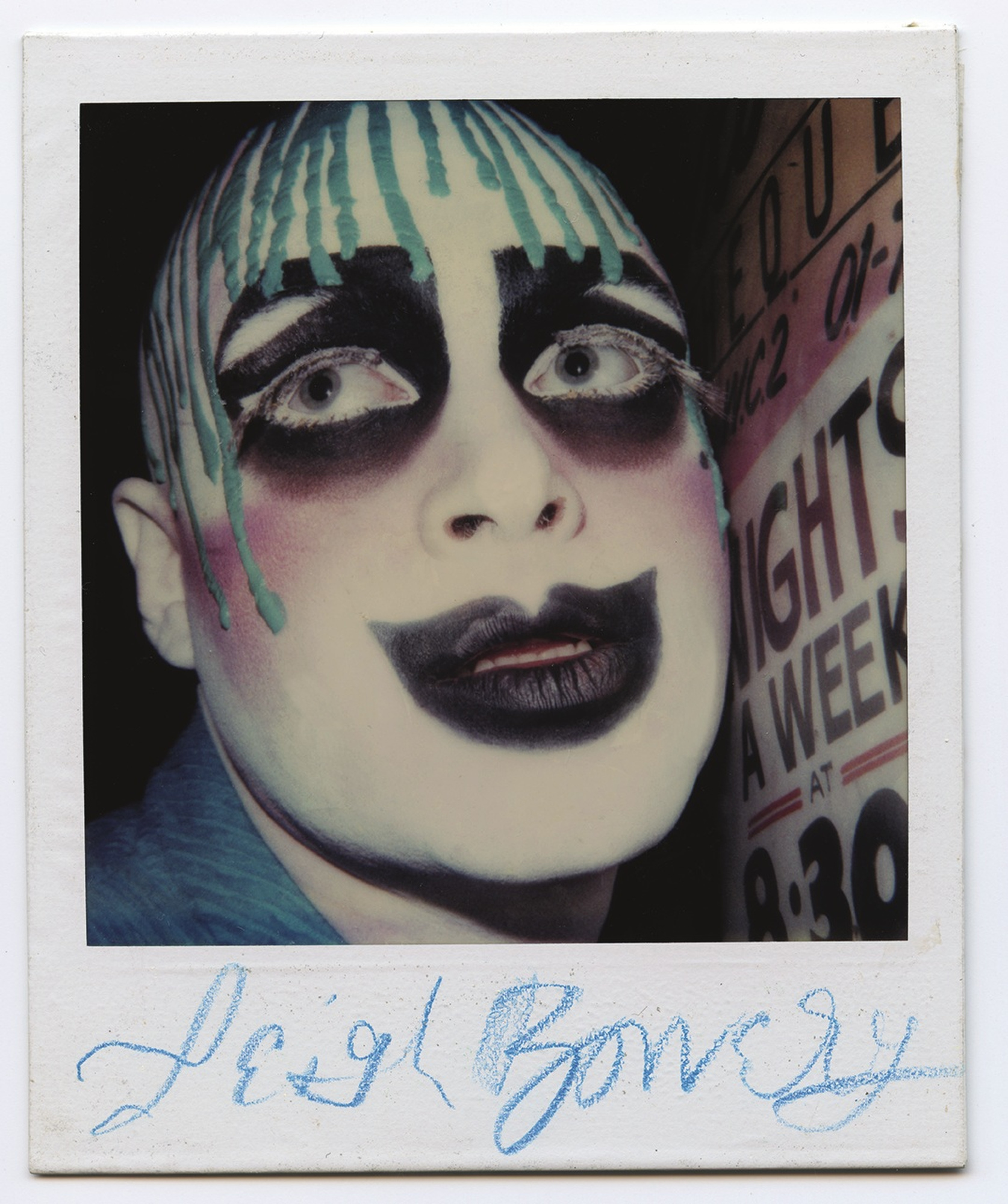 Polaroid portrait of Leigh Bowery 1986