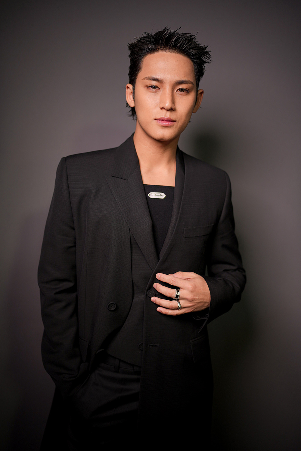 Mingyu at the Christian Dior Fall RTW 2025 fashion show as part of Paris Fashion Week on March 4, 2025 in Paris, France.