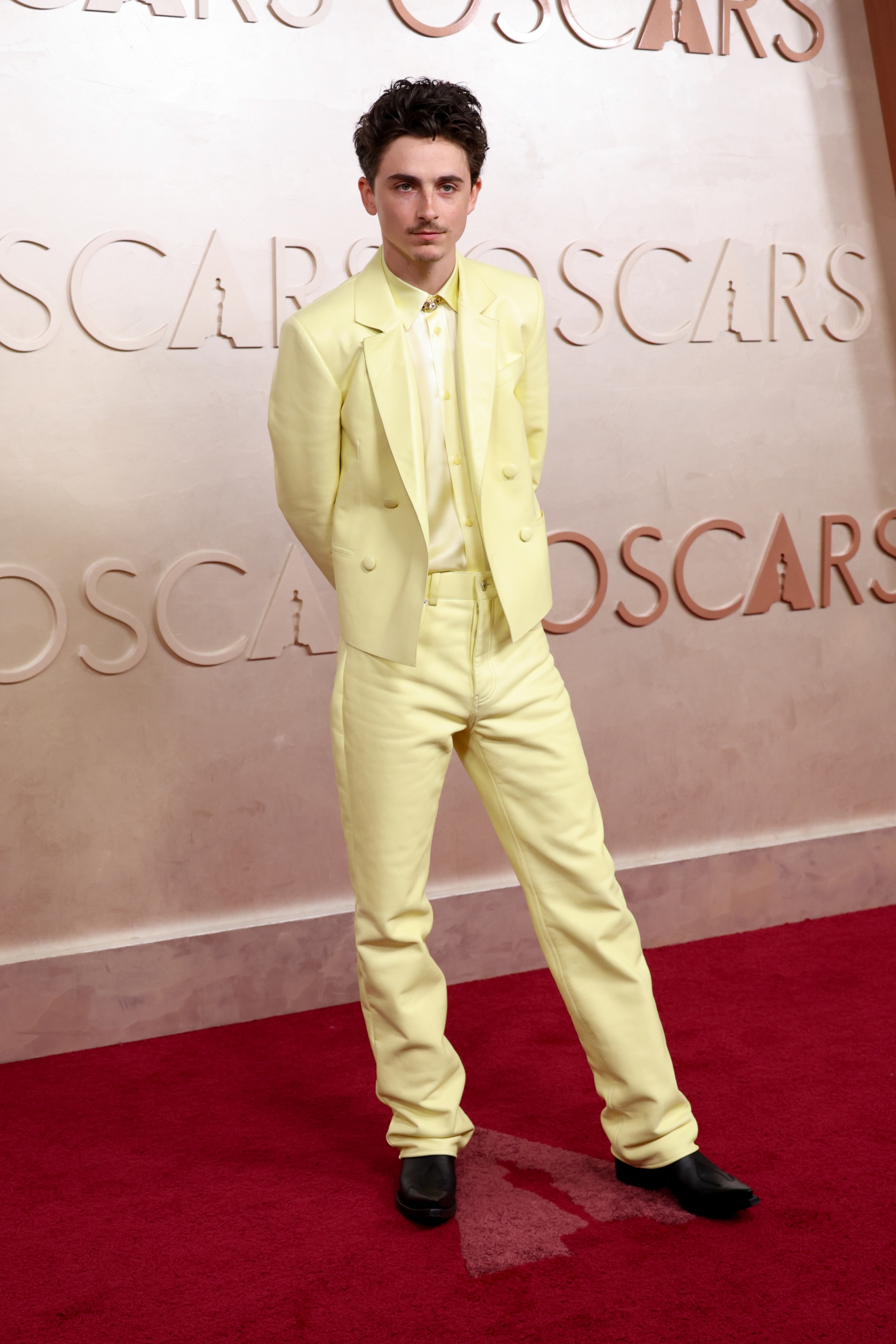 Timothée Chalamet at the 2025 Oscars.