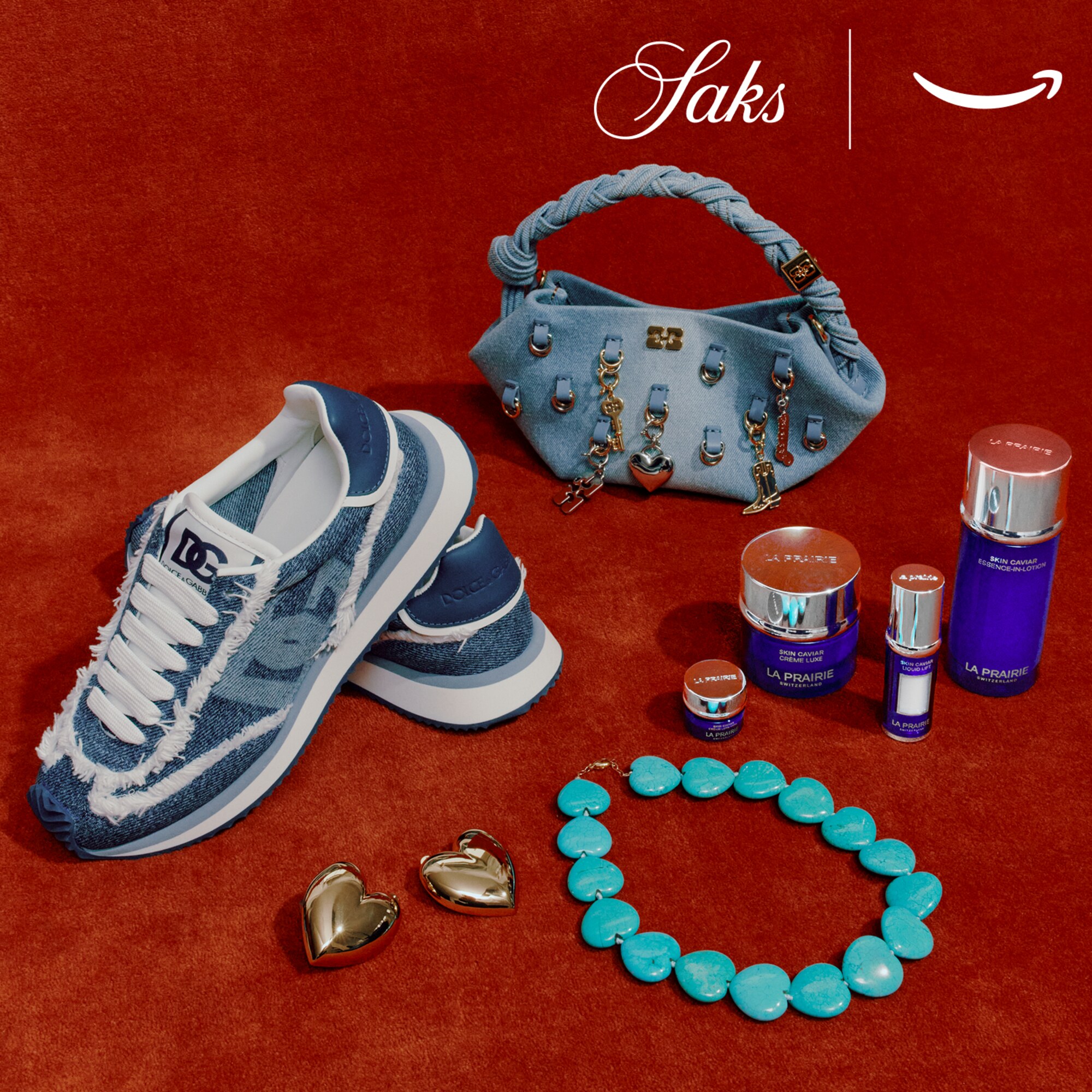 Designer goods from Saks on Amazon.
