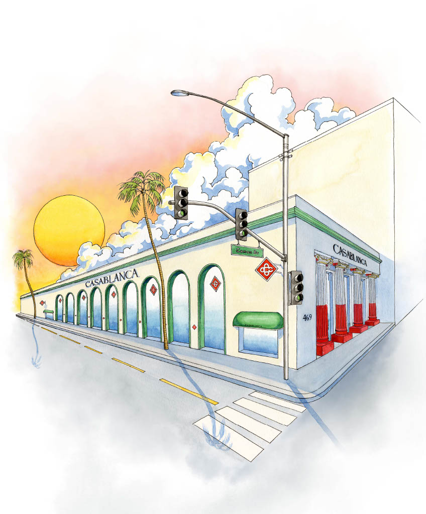 rendering of Casablanca store in Beverly Hills