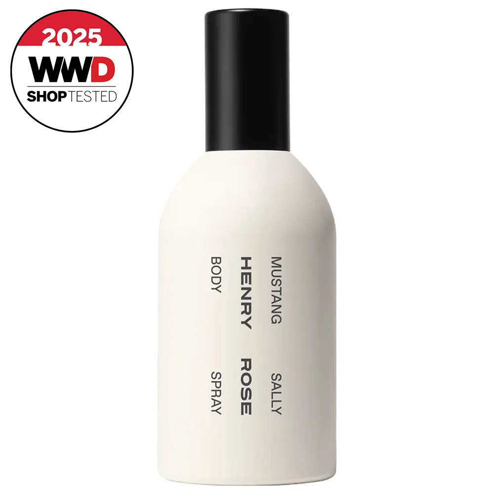 white bottle of body spray