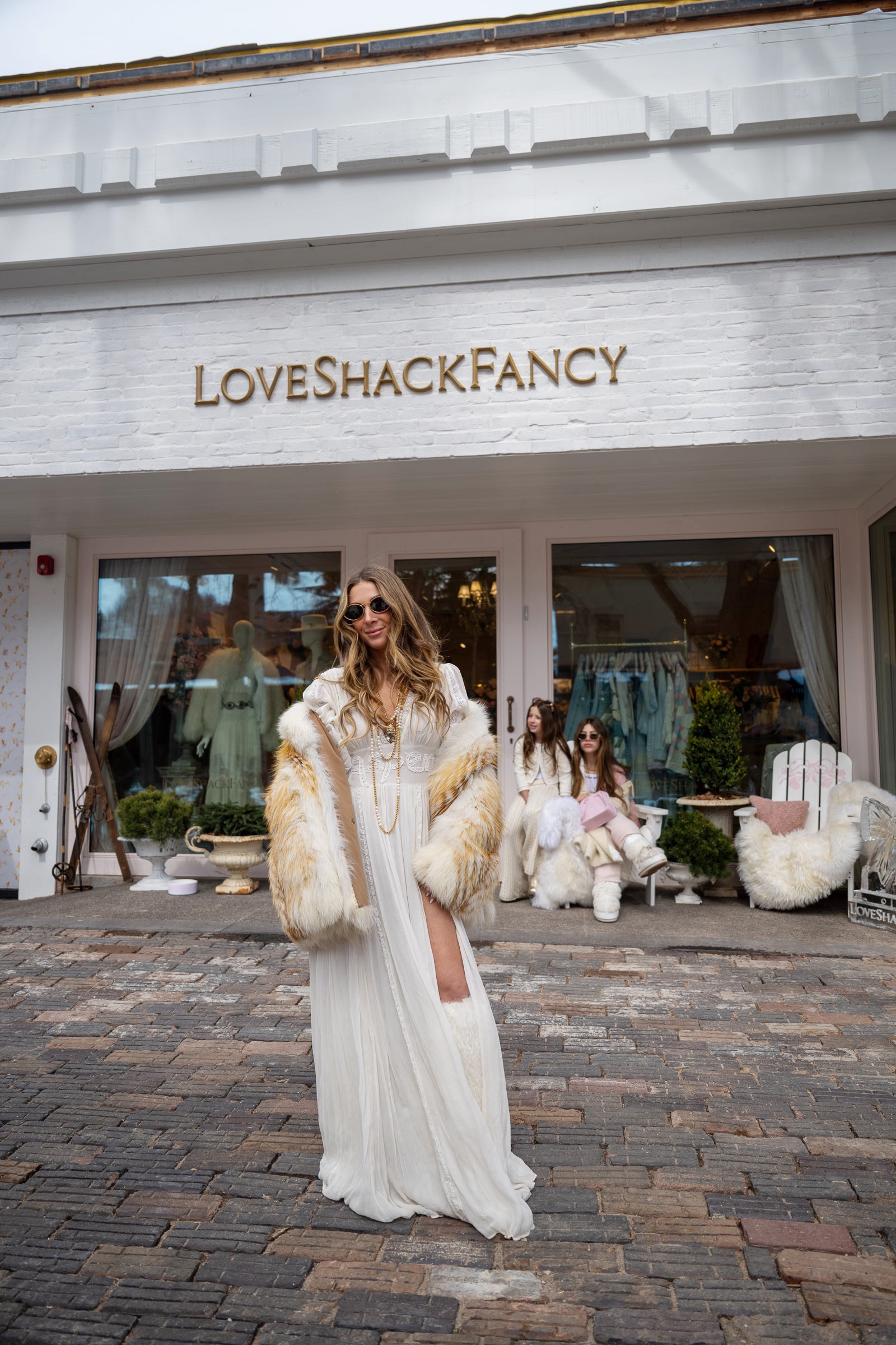 Rebecca Hessel Cohen in front of the new Aspen store.