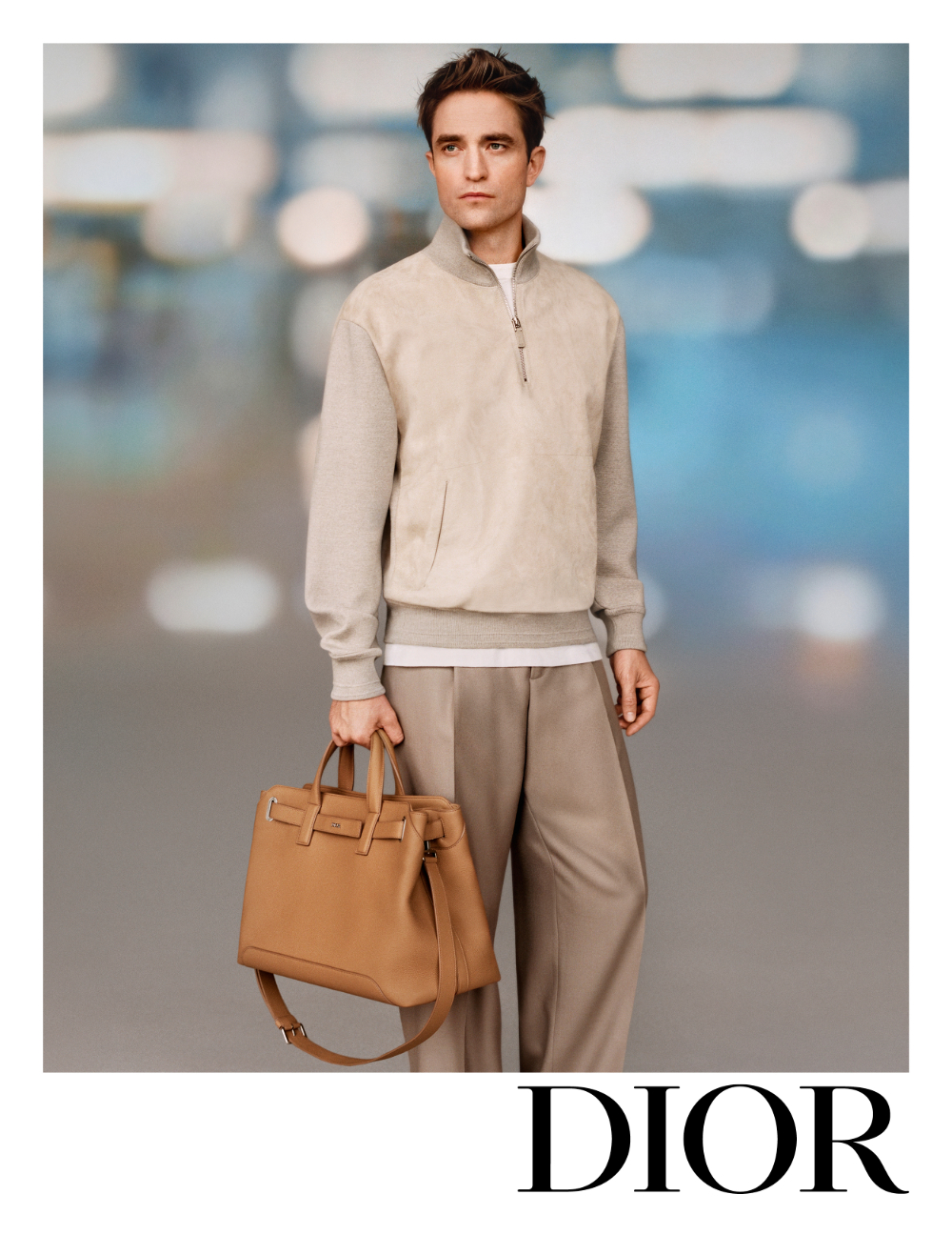 Robert Pattinson with the Dior Normandie bag
