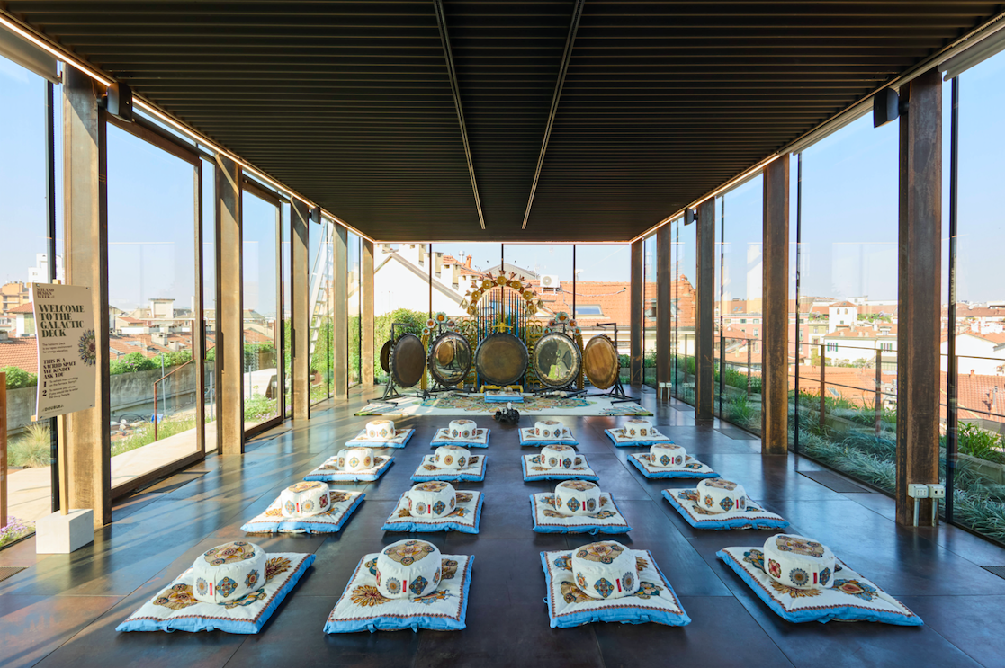 The Galactic Deck area at La DoubleJ's new HQs in Milan.