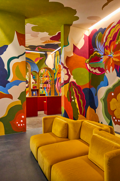 The lobby at La DoubleJ's new HQs in Milan.