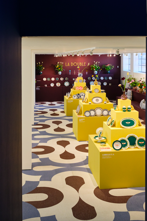 The showroom at La DoubleJ's new HQs in Milan.