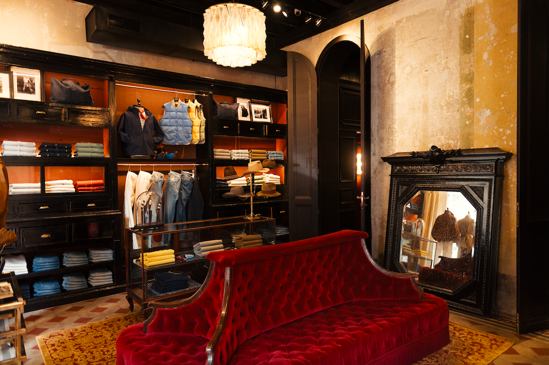 Inside Fortela's new store in Milan.