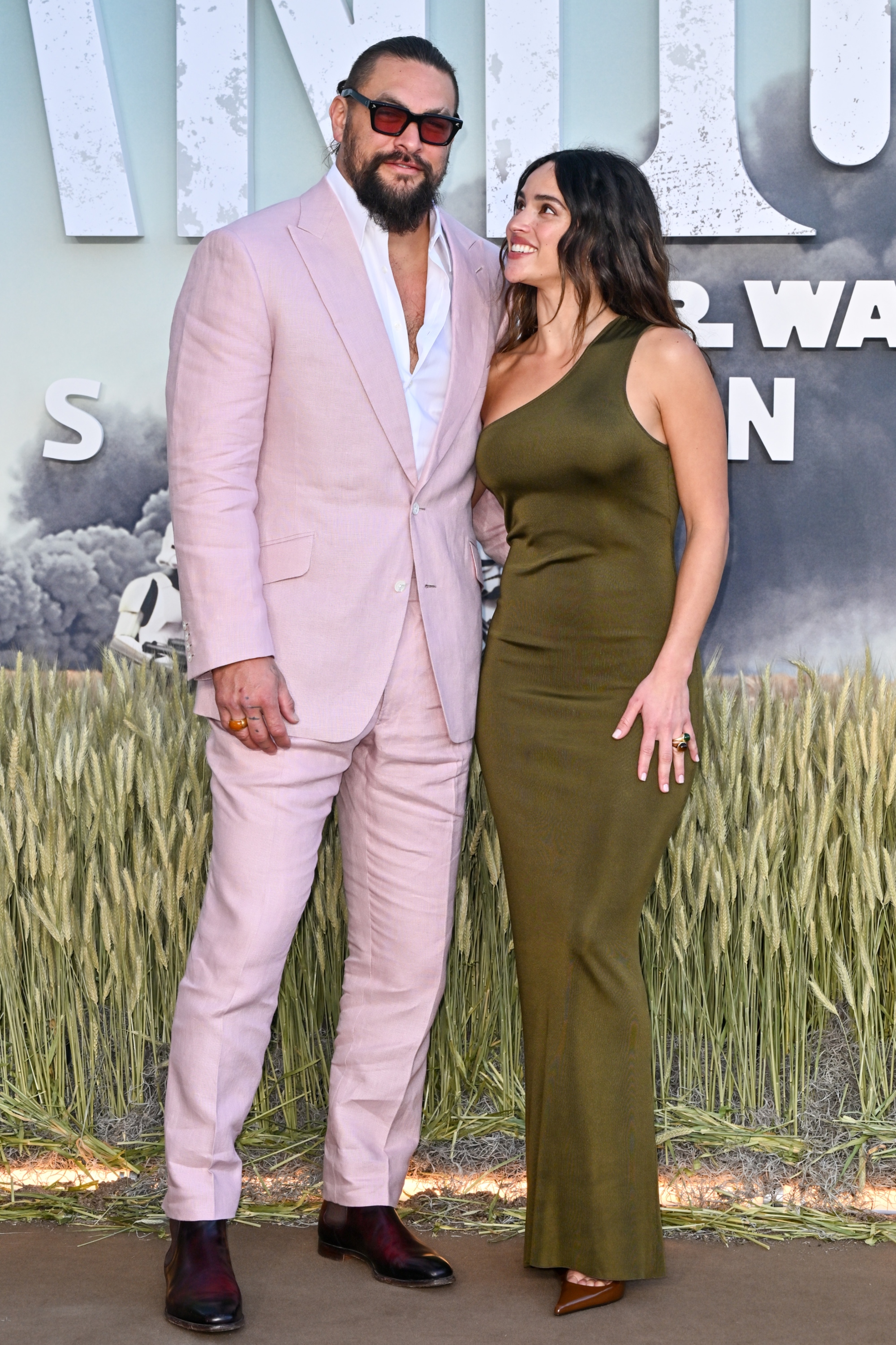 Adria Arjona and Jason Momoa at the