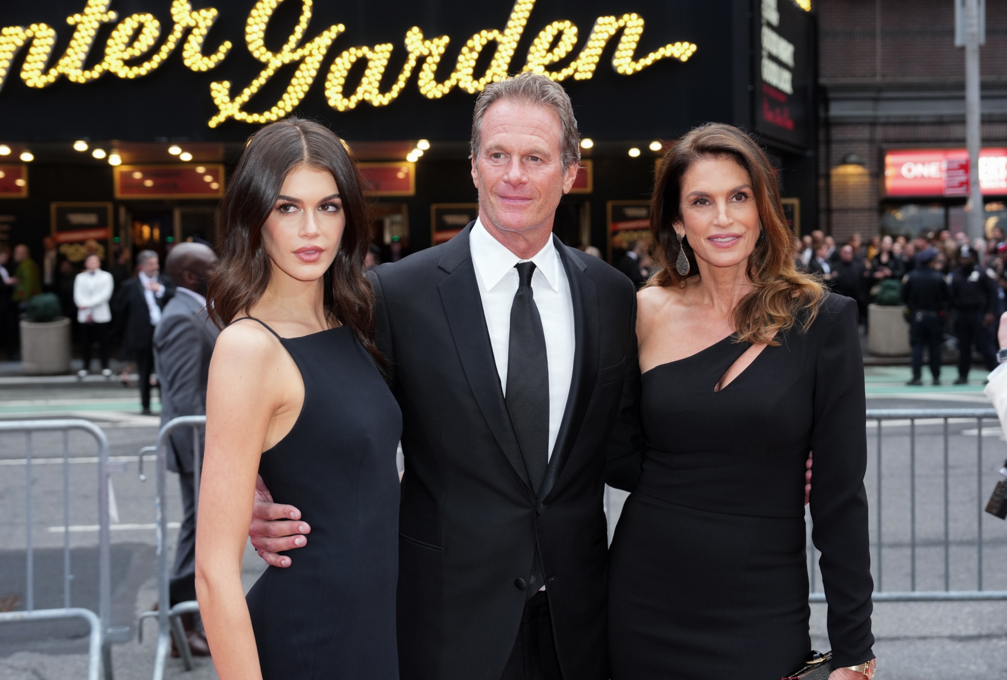 Kaia Gerber, Rande Gerber and Cindy Crawford at