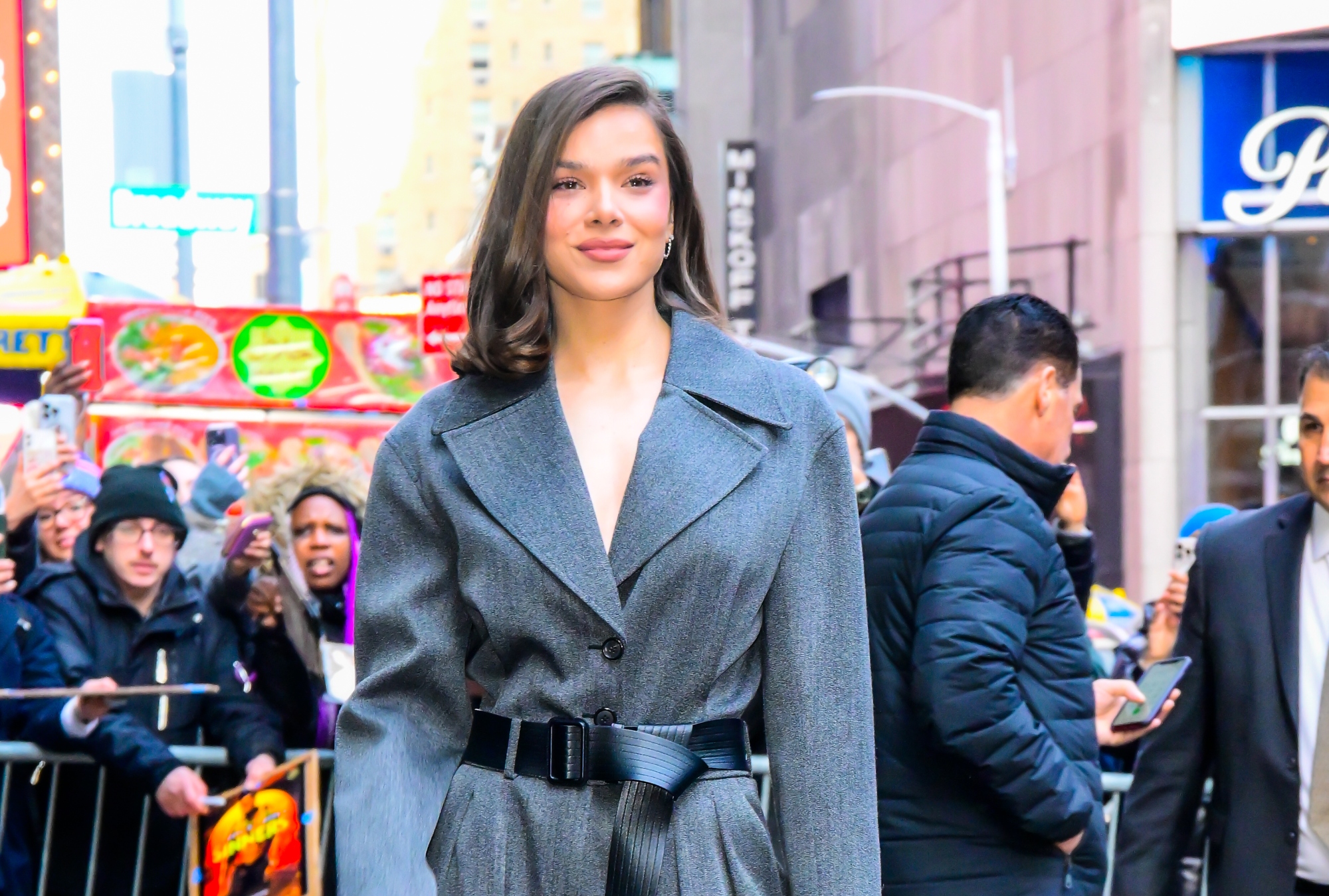 Hailee Steinfeld wears Michael Kors in New York City.
