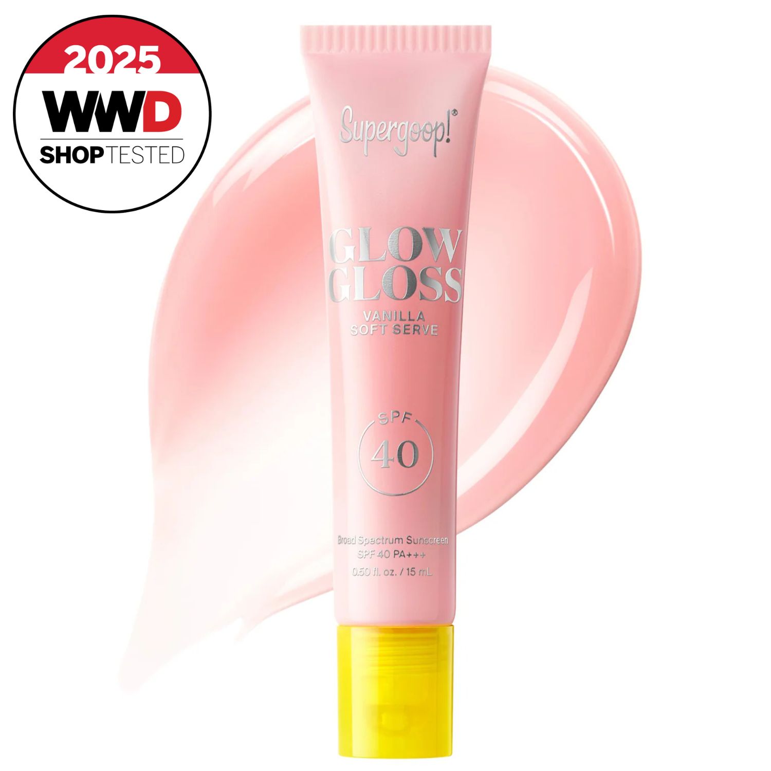 pink tube of lip balm with SPF