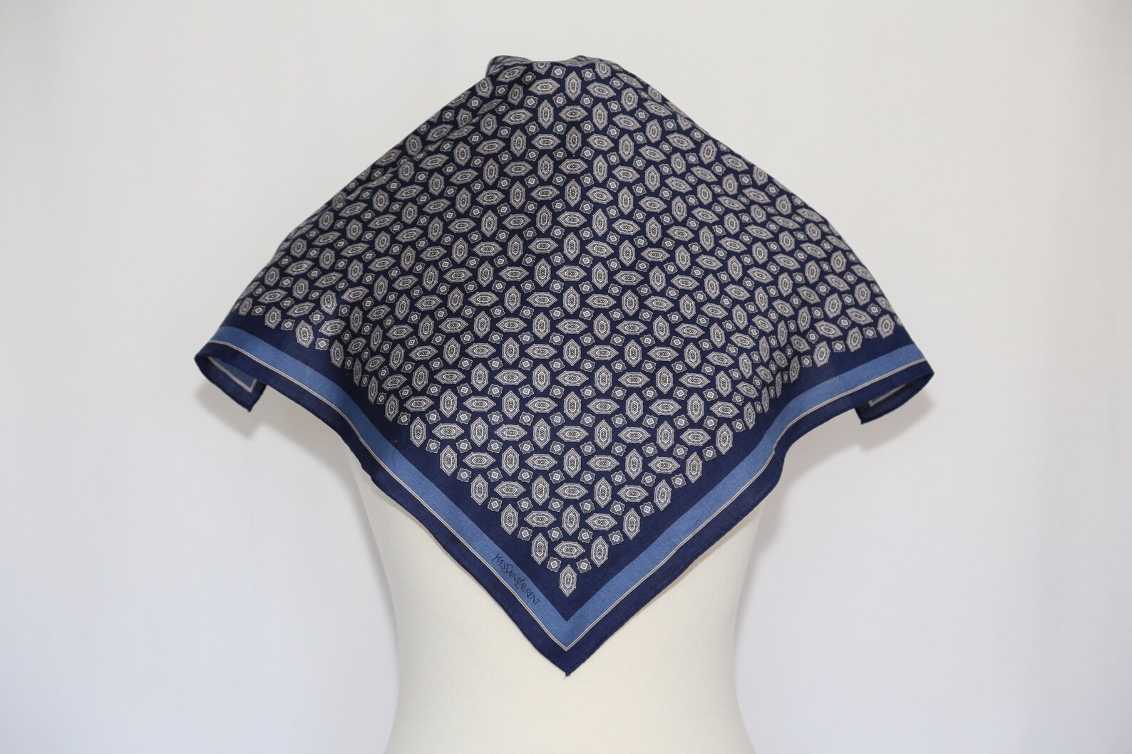 Vintage YSL headscarves from VintageScarvesBazaar's Etsy shop