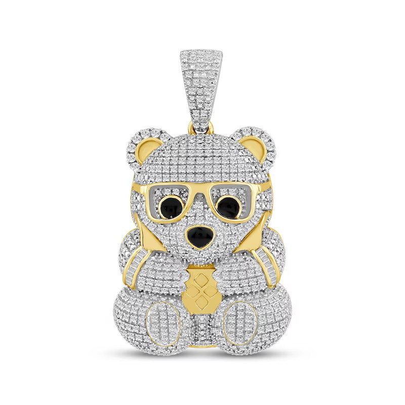 Men's Diamond Teddy Bear Charm from Kay Jewelers