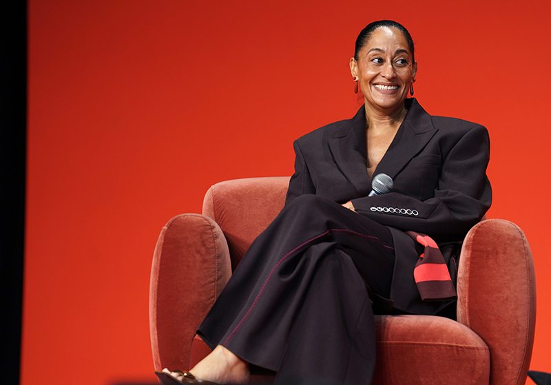 NEW YORK, NEW YORK - MAY 07: Tracee Ellis Ross speaks onstage during The New York Times Well Festival 2025 at Duggal Greenhouse on May 07, 2025 in New York City. (Photo by David Dee Delgado/Getty Images for The New York Times)