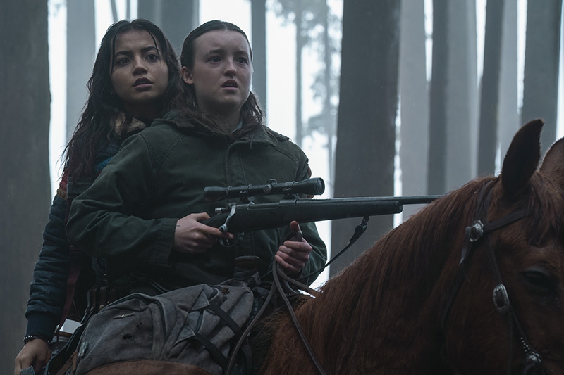 Isabela Merced and Bella Ramsey in 'The Last of Us.'