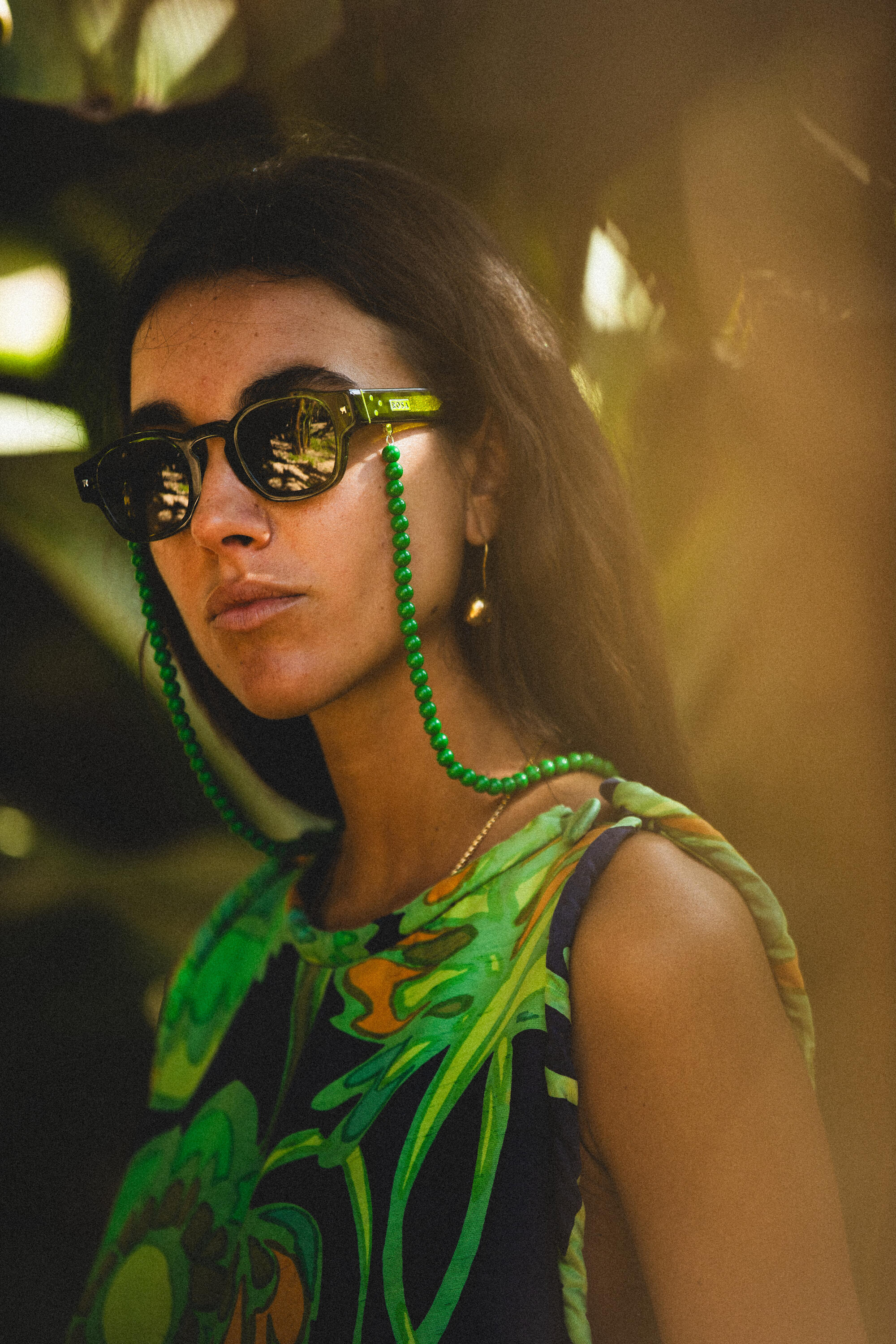 The inaugural Rosa Rims eyewear campaign.