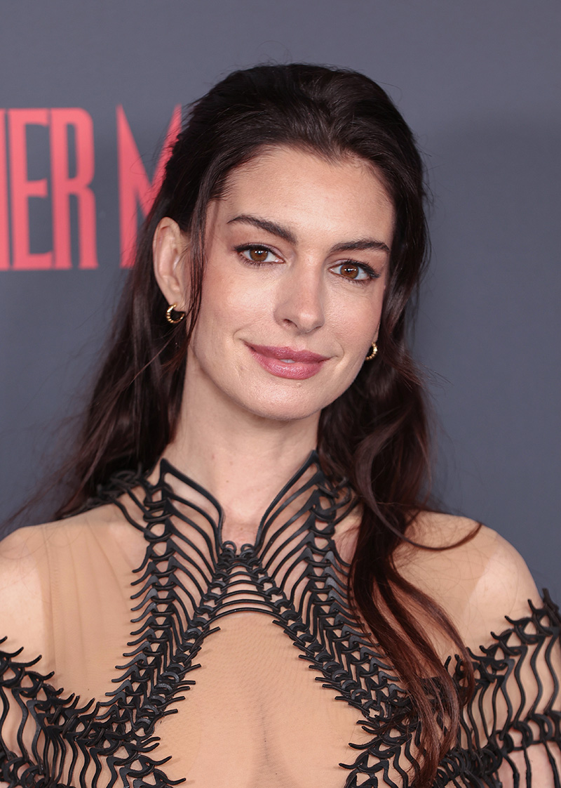 Anne Hathaway wears Iris Van Herpen at a special screening of