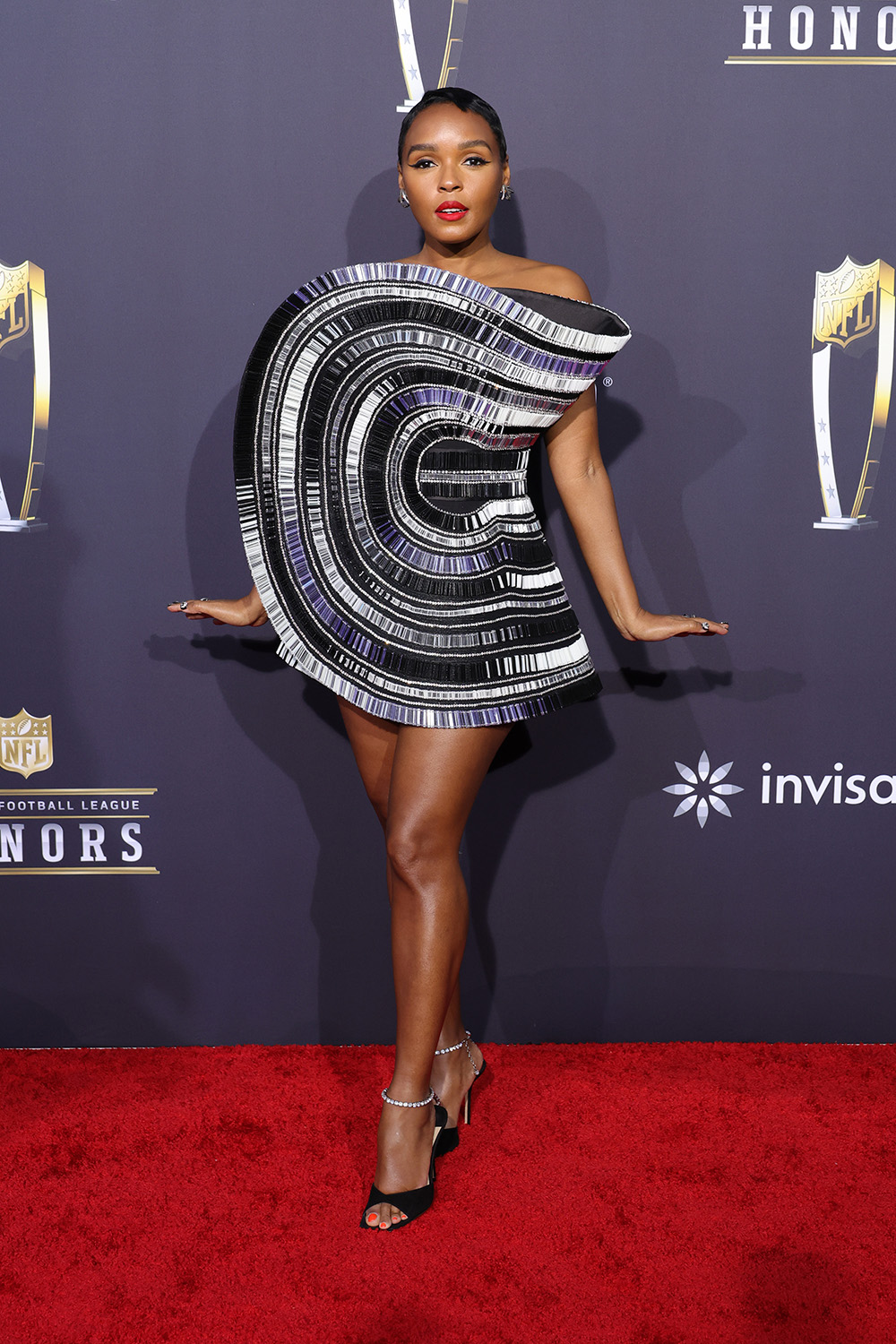 LAS VEGAS, NEVADA - FEBRUARY 08: Janelle Mon√°e attends the 3th Annual NFL Honors at Resorts World Theatre on February 08, 2024 in Las Vegas, Nevada. (Photo by Ethan Miller/Getty Images)