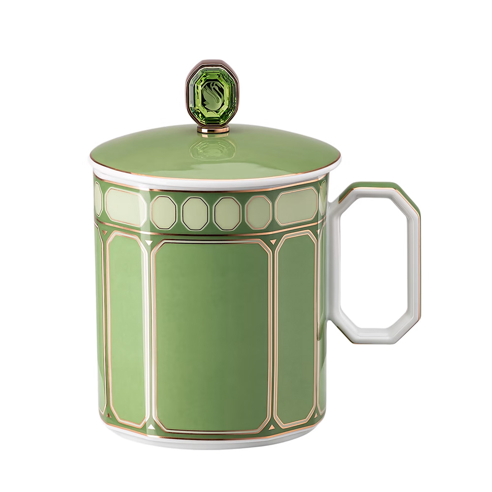 Swarovski Signum Mug with Lid on white background
