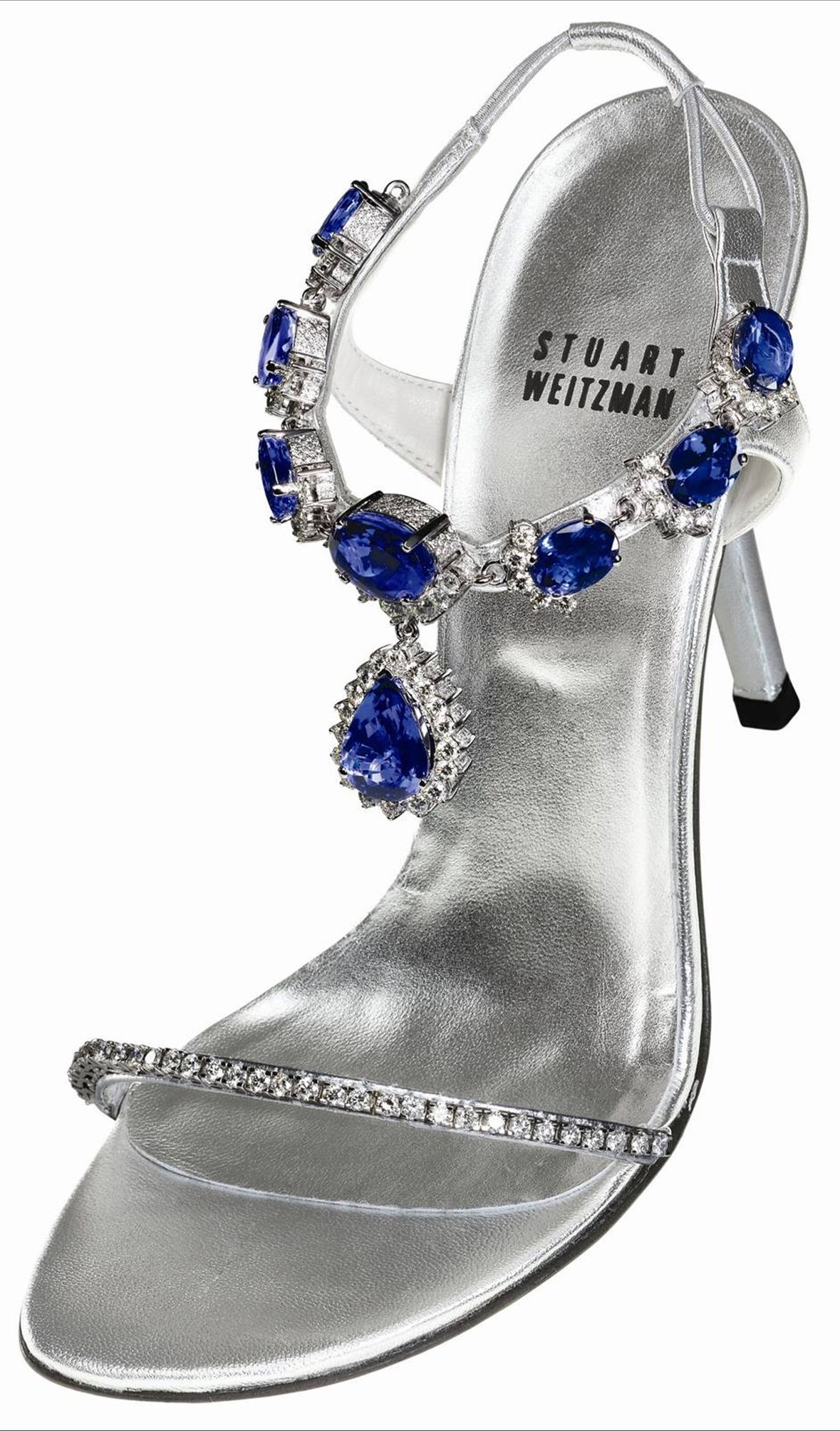Stuart Weitzman x Le Vian tanzanite heels