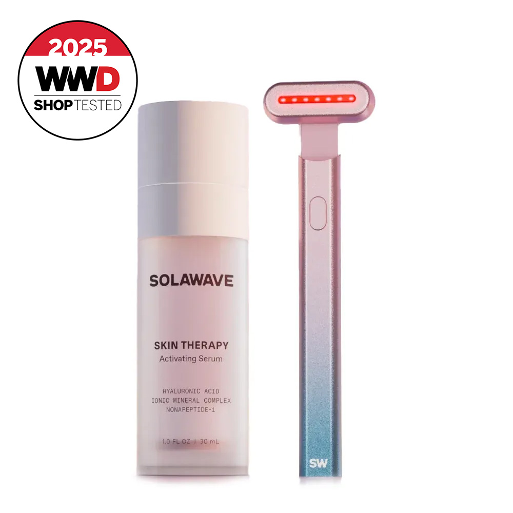 Solawave 4-in-1 Skincare Wand & Activating Serum Kit on white background