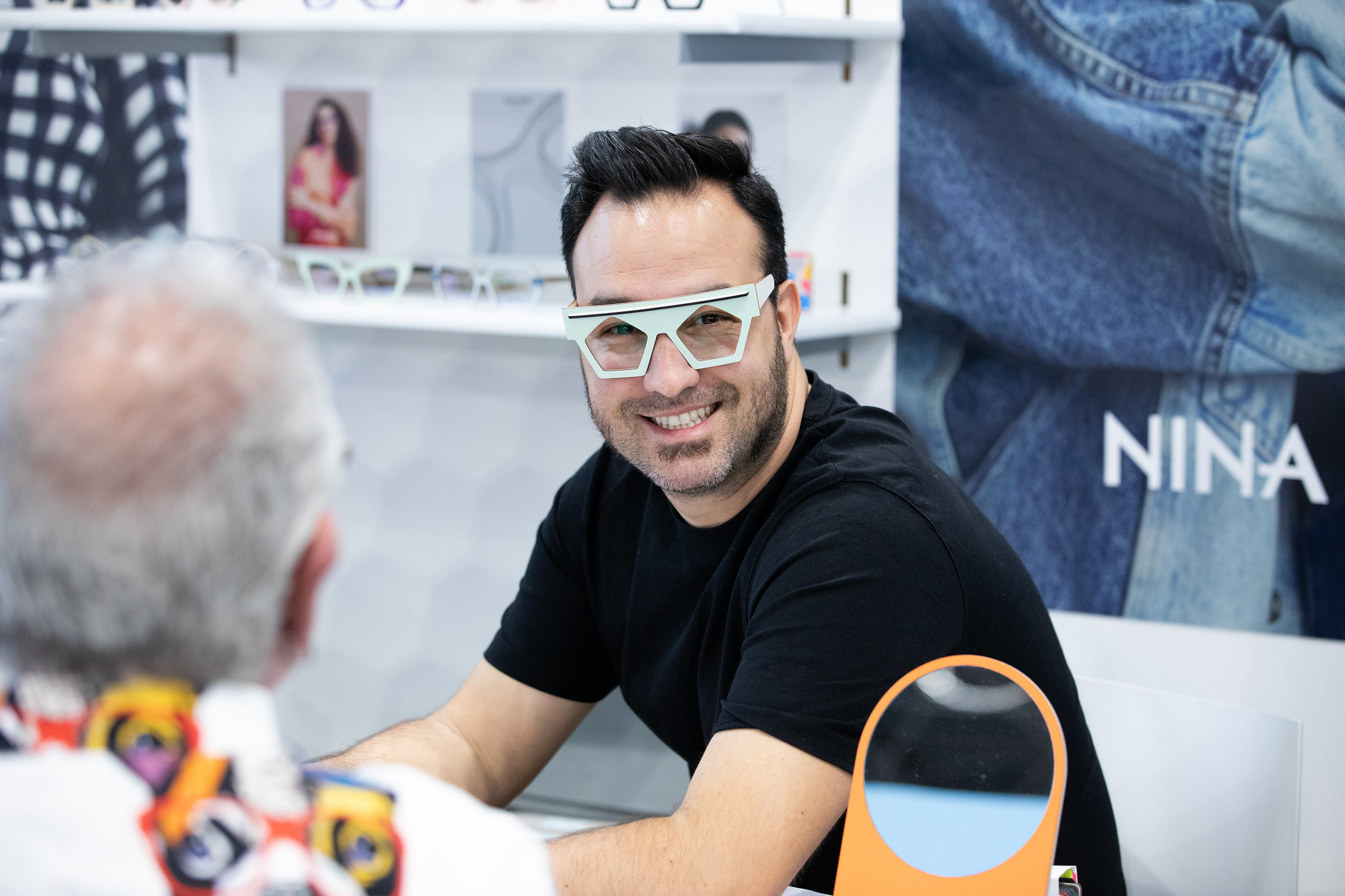 An Attendee at Vision Expo East.