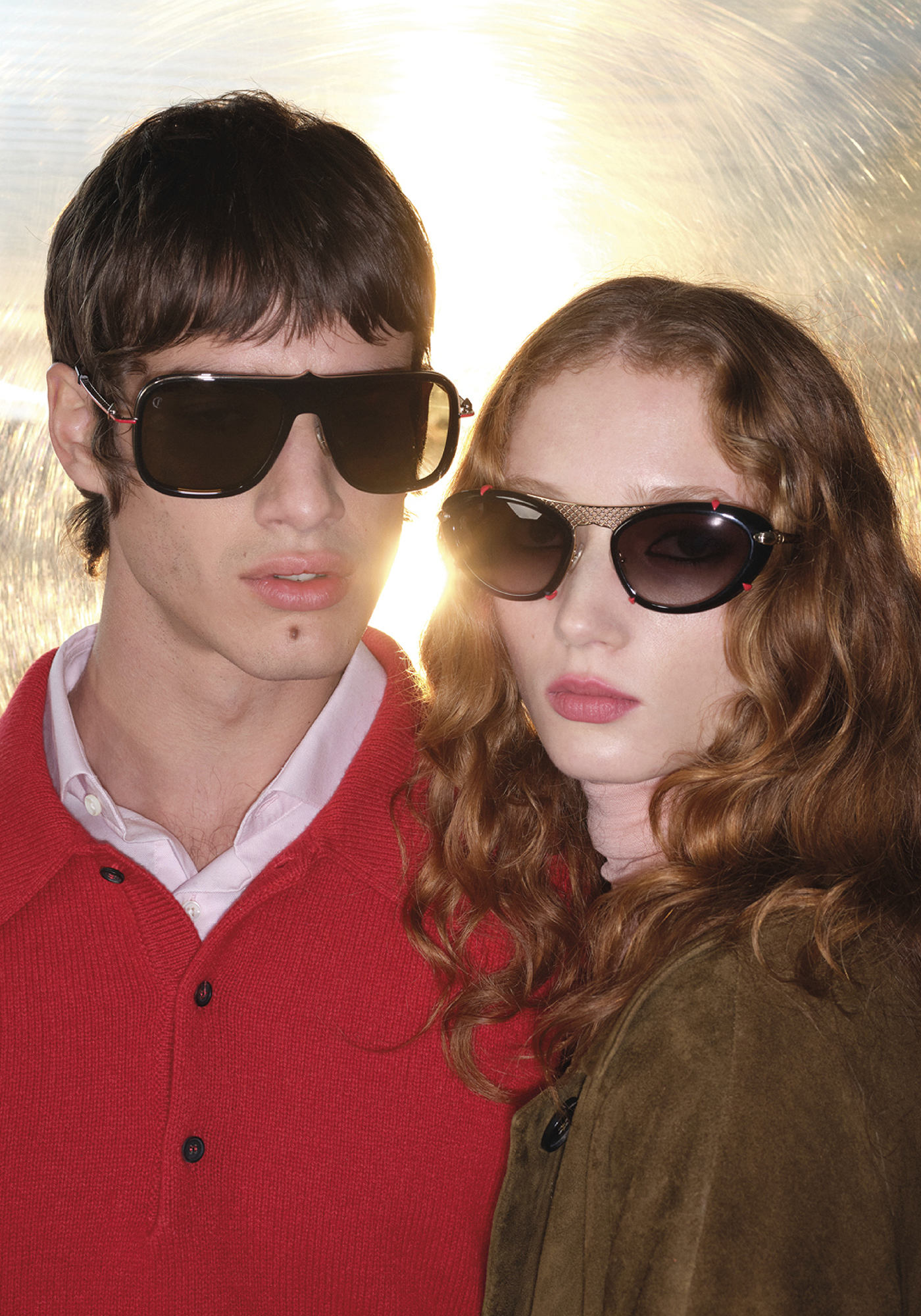 Christian Louboutin's first eyewear collection, manufactured by Marcolin.