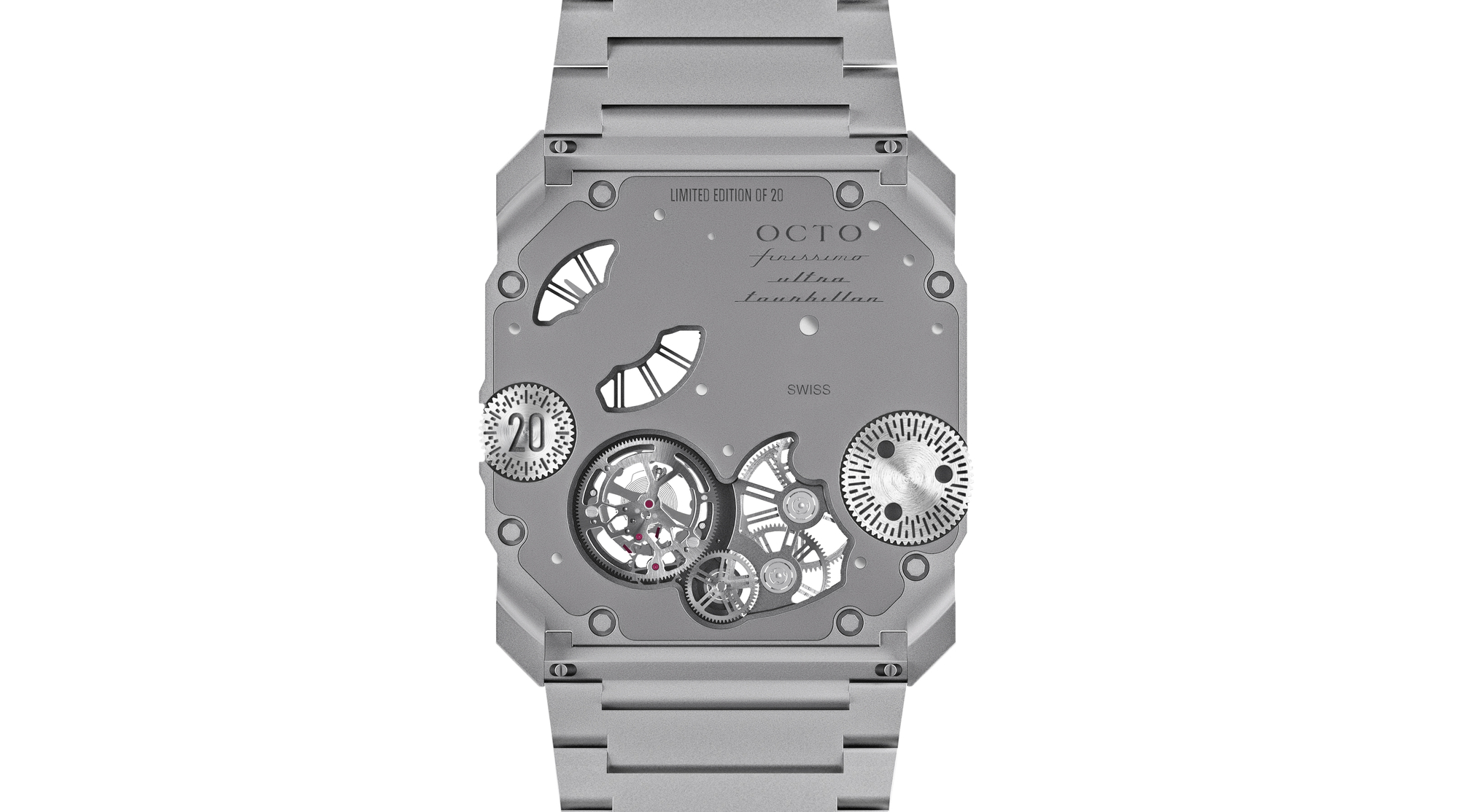 The Bulgari record-breaking Octo Finissimo Ultra Tourbillon watch.