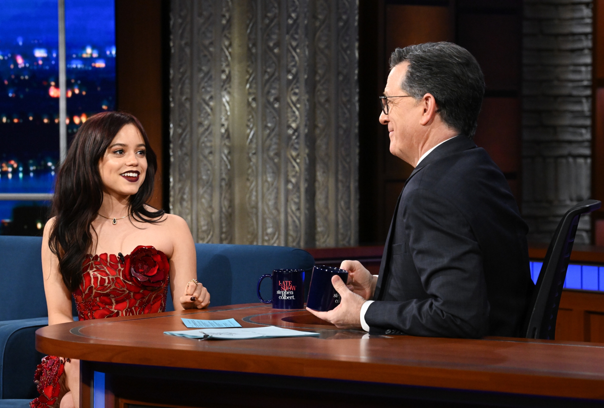 Jenna Ortega wears Oscar de la Renta for her appearance on