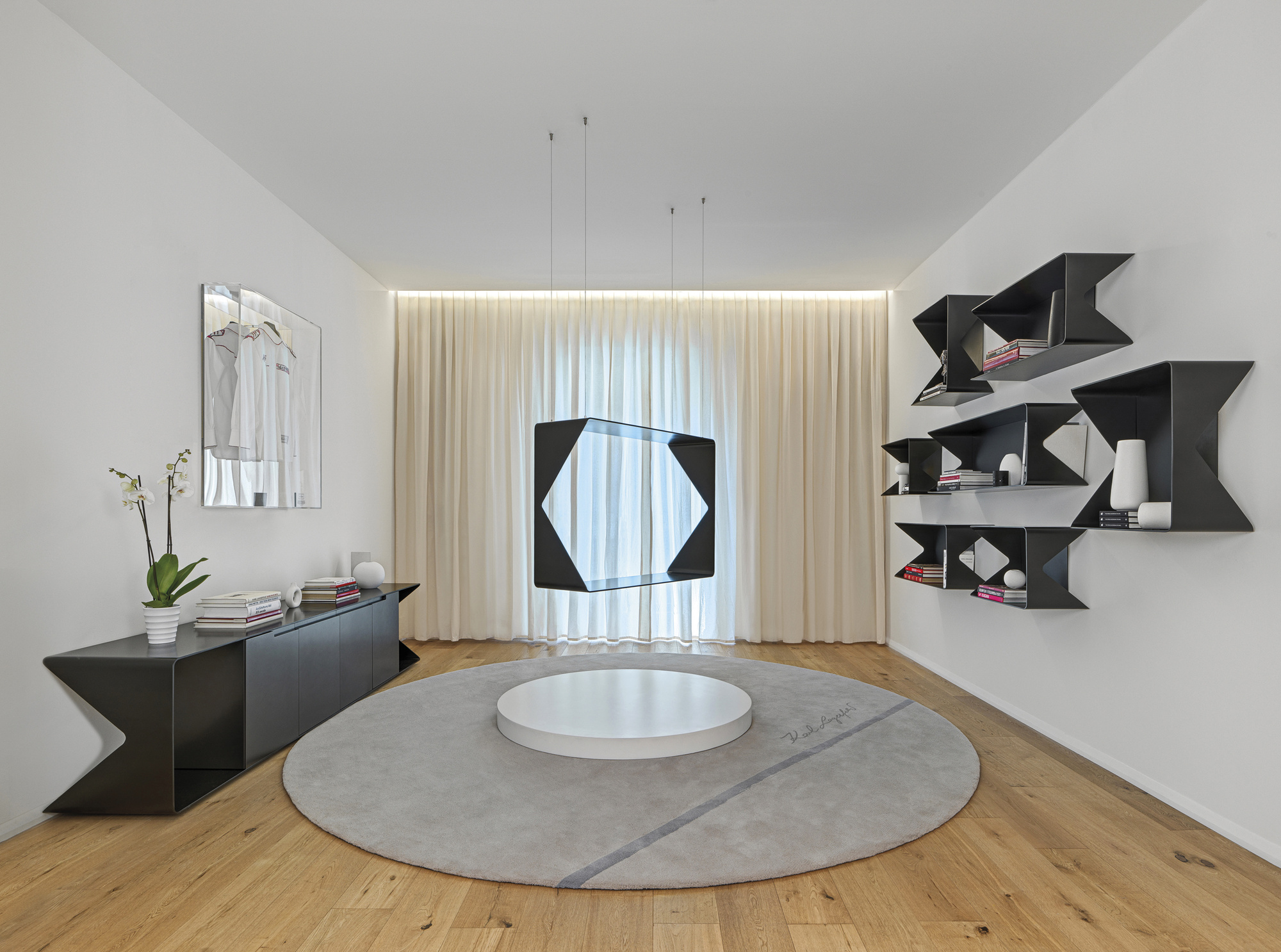 Furniture pieces from the 2025 Karl Lagerfeld Maison collection dubbed K/Wellen.