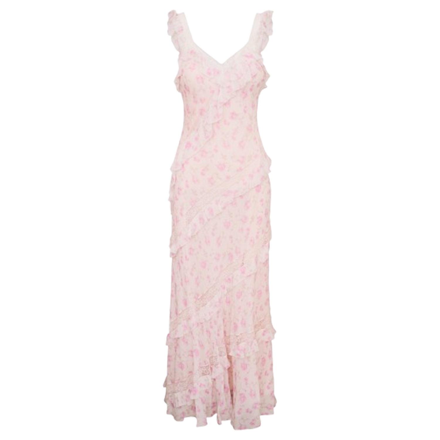 LoveShackFancy Radiance Fragrance Print Maxi Dress