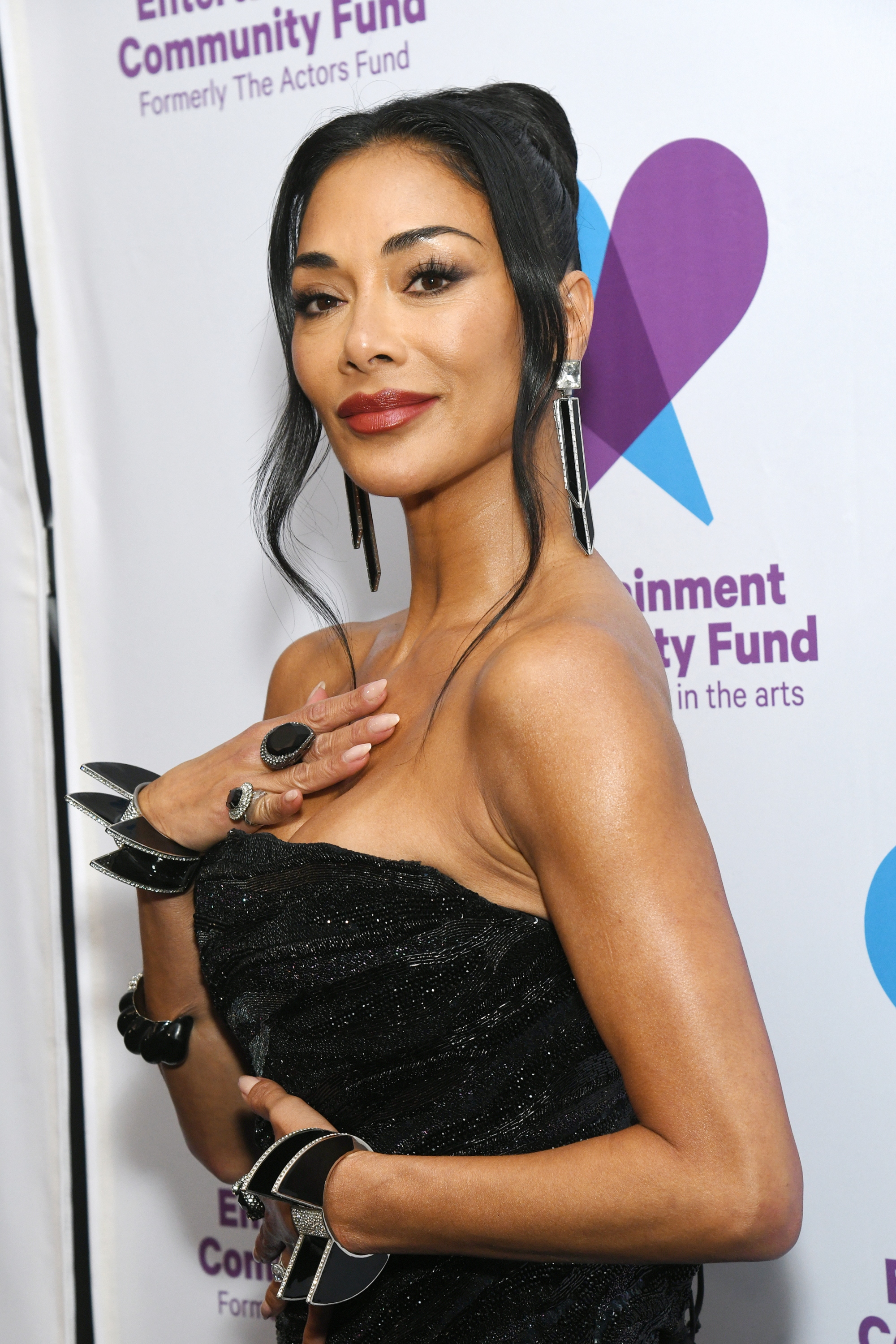 Nicole Scherzinger attends The Entertainment Community Fund Gala.