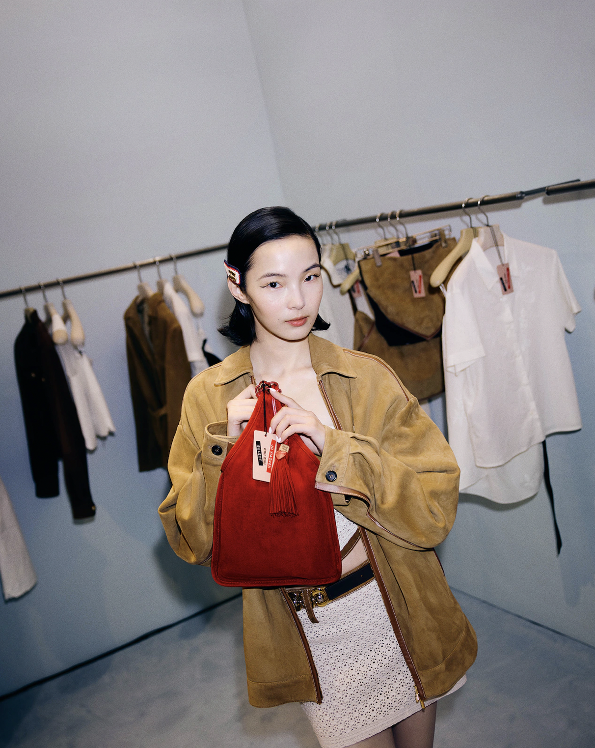 Ju Xiaowen at Miu Miu's event in Chengdu.