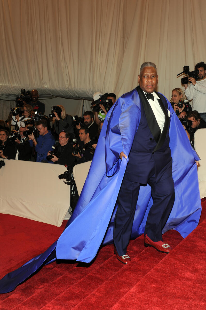Andre Leon Talley attends the Metropolitan Museum of Art’s 2011 Costume Institute Gala featuring the opening of the exhibit Alexander McQueen: Savage Beauty....