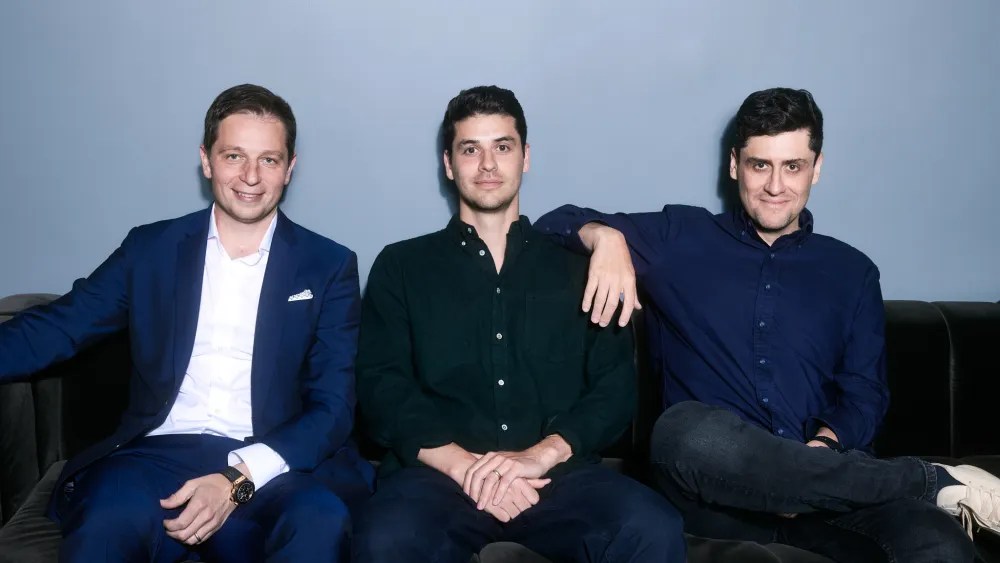 Front Row's Yuriy Boykiv, Alex Beer and Matt Beer.