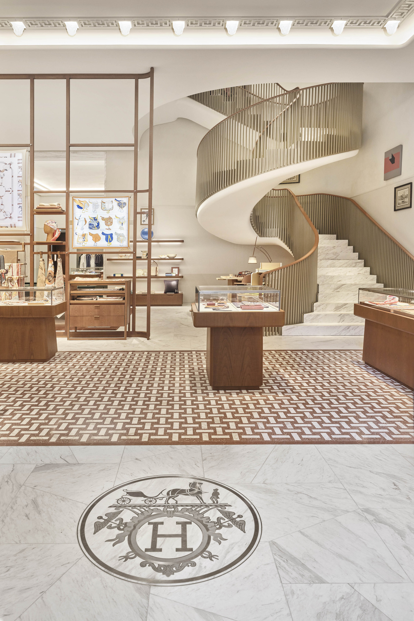 Inside Hermès store in Florence