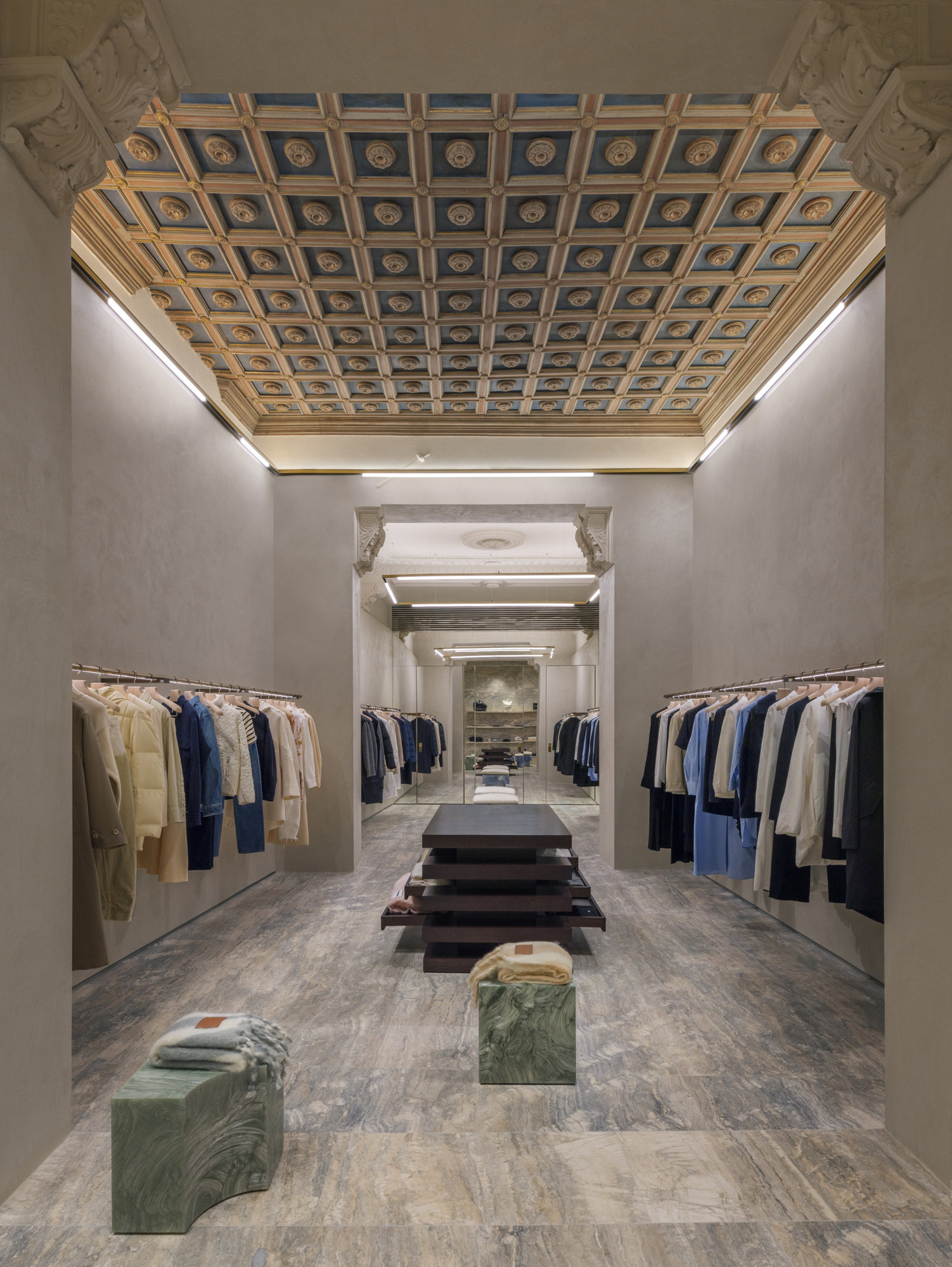 Inside Jil Sander store in Florence