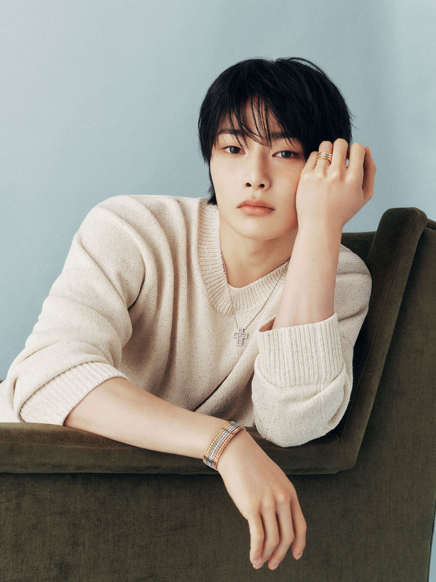 Stray Kids member I.N, the new Damiani global brand ambassador.