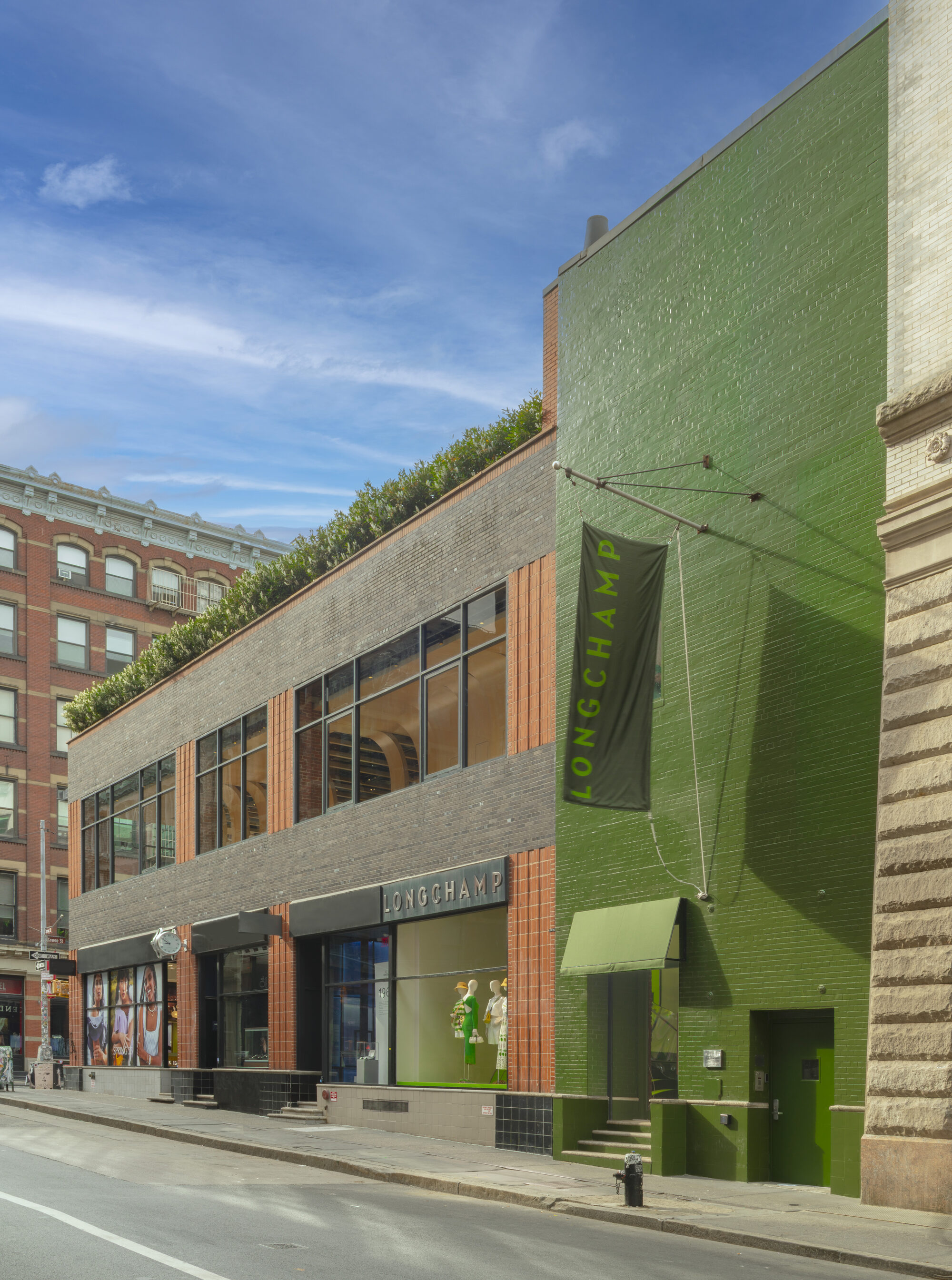 exterior of new Longchamp Soho store