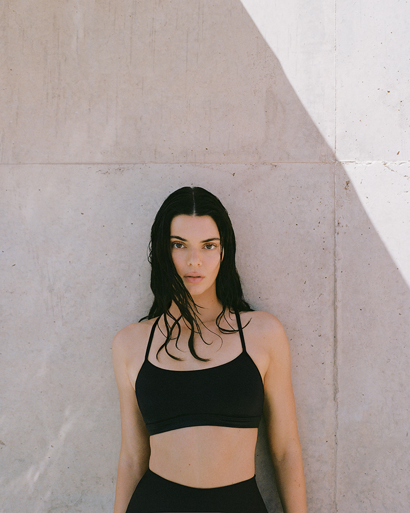 Kendall Jenner models for Alo's fall 2025 campaign.