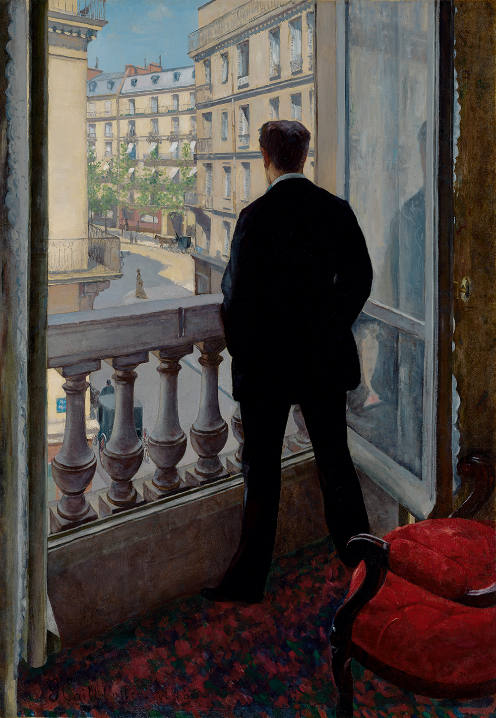 Gustave Caillebotte's "Young Man at His Window," 1876
